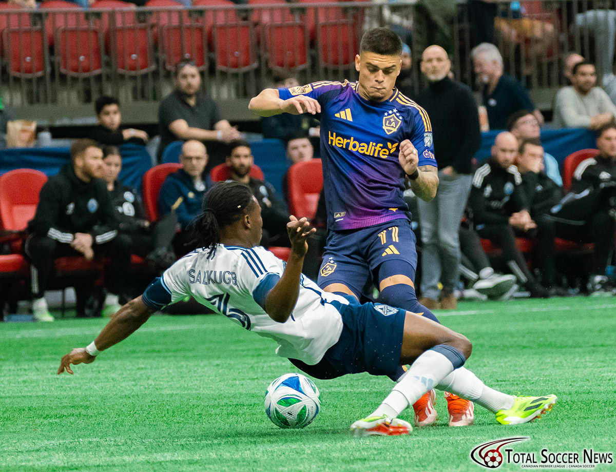 Major League Soccer game between Vancouver Whitecaps and LA Galaxy