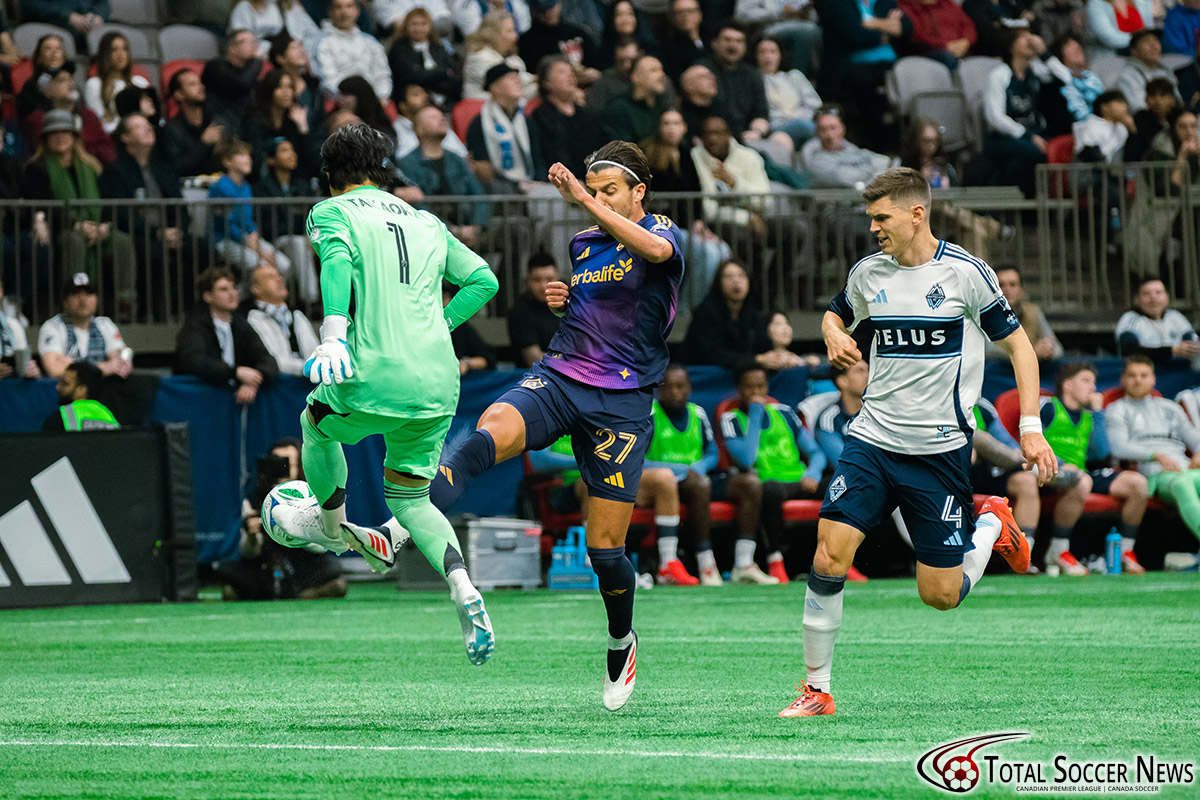 Major League Soccer game between Vancouver Whitecaps and LA Galaxy