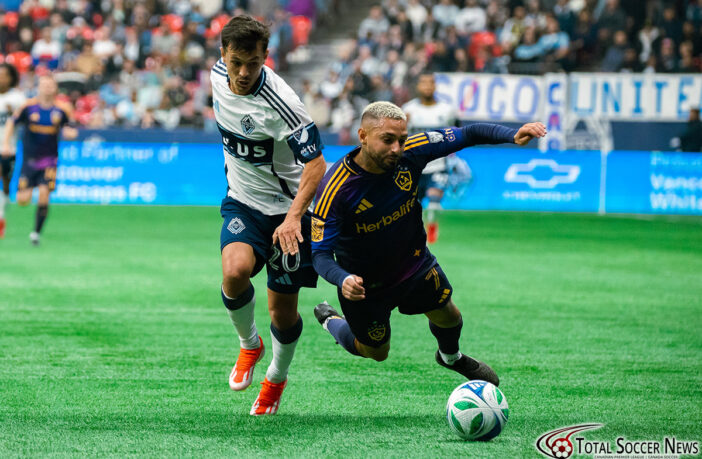 Major League Soccer game between Vancouver Whitecaps and LA Galaxy