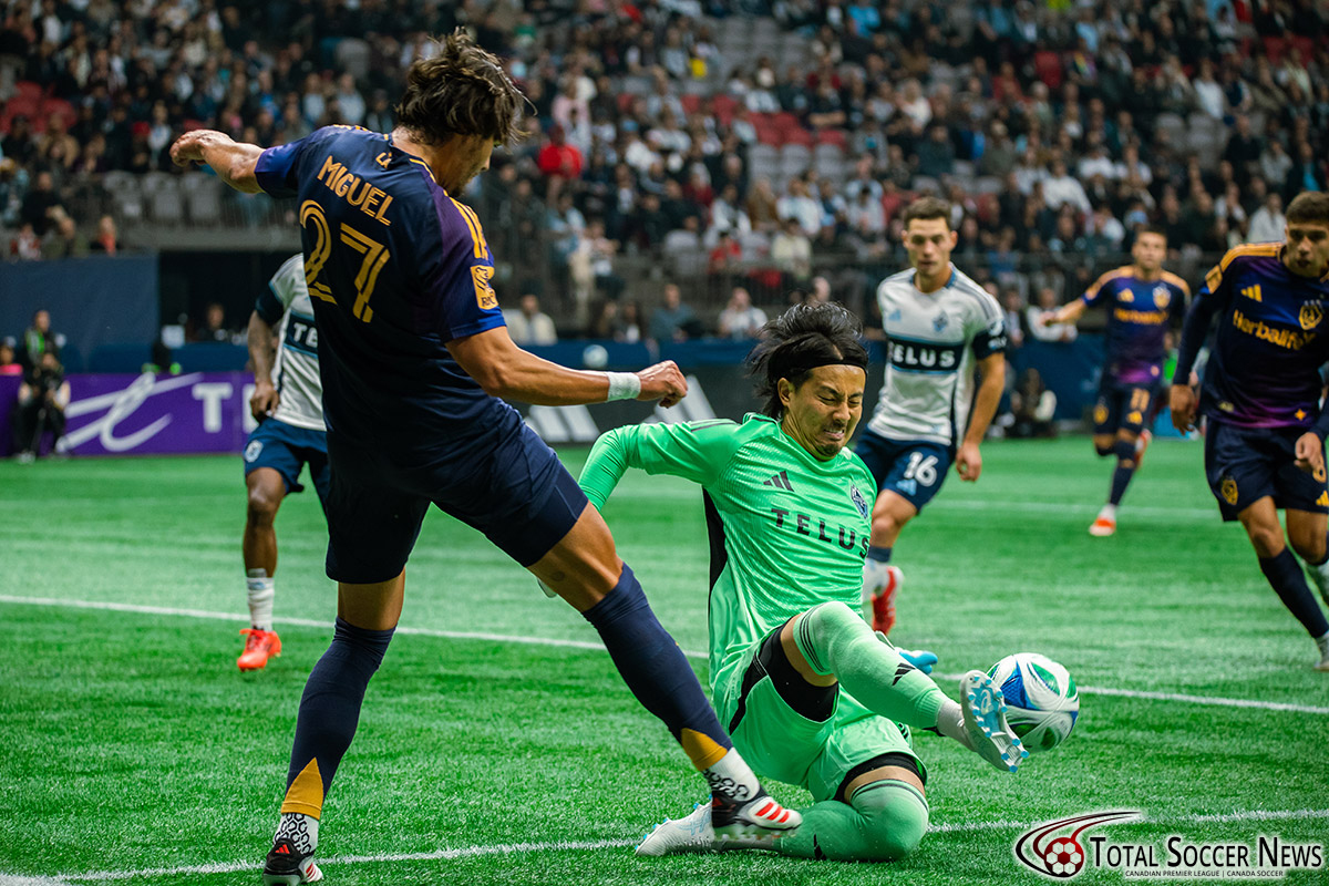 Major League Soccer game between Vancouver Whitecaps and LA Galaxy