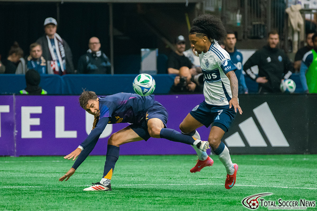 Major League Soccer game between Vancouver Whitecaps and LA Galaxy