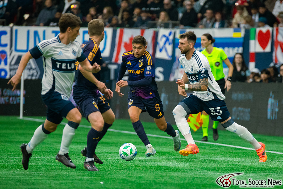 Major League Soccer game between Vancouver Whitecaps and LA Galaxy