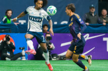 Major League Soccer game between Vancouver Whitecaps and LA Galaxy