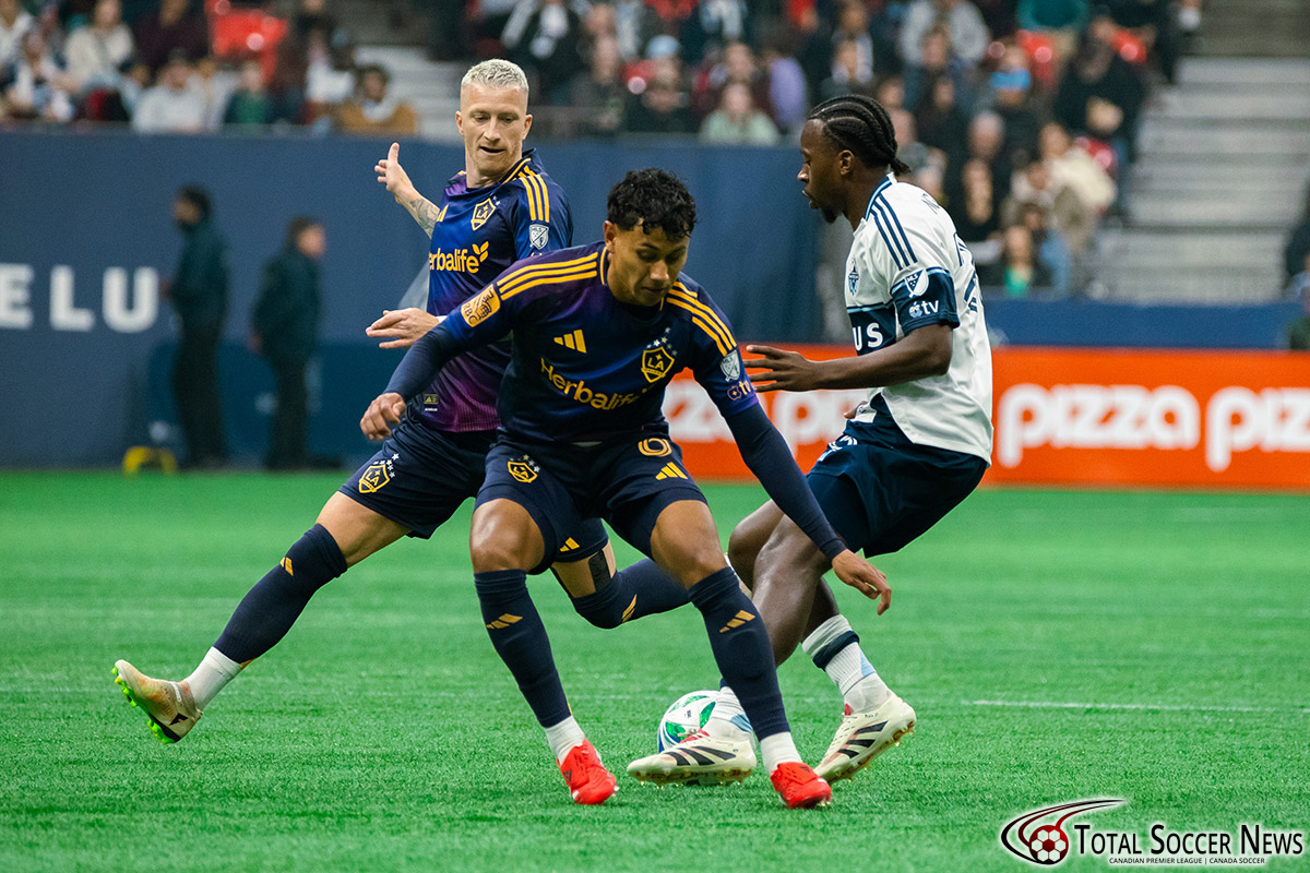 Major League Soccer game between Vancouver Whitecaps and LA Galaxy