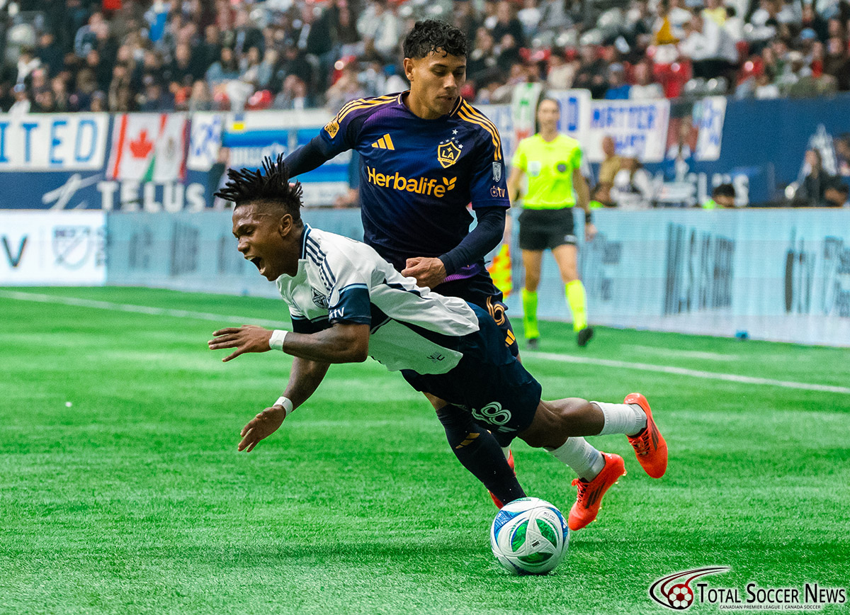 Major League Soccer game between Vancouver Whitecaps and LA Galaxy