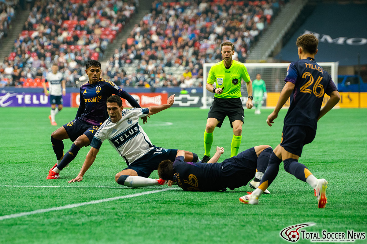 Major League Soccer game between Vancouver Whitecaps and LA Galaxy