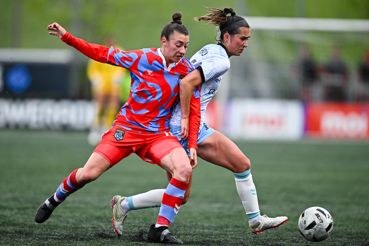 AFC Toronto beat Montreal Roses 2-0 in Northern Super League action Thursday, May 22, 2025. Photo courtesy Northern Super League